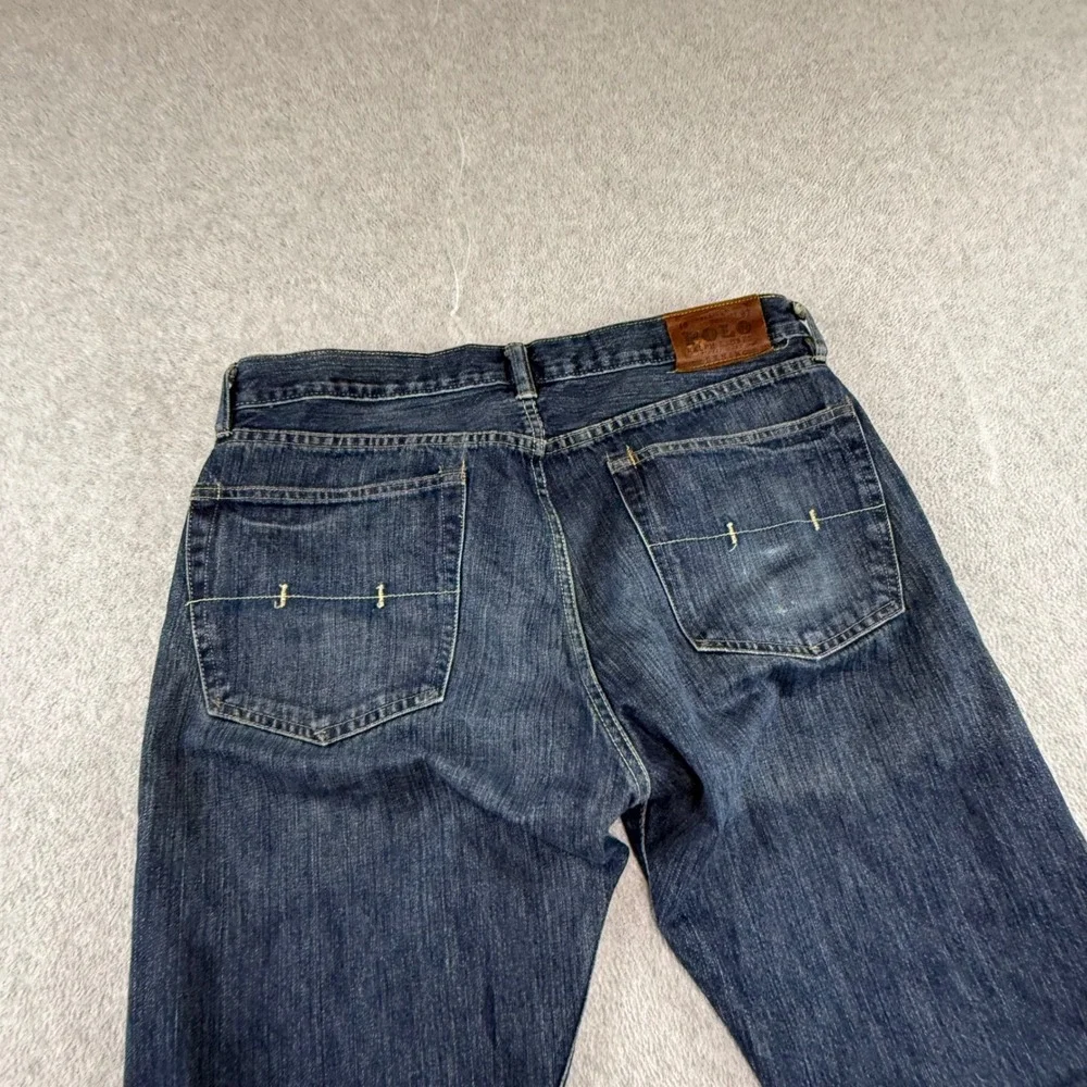 Polo Ralph Lauren Jeans Mens 35x32 Dark Wash Classic Fit Straight Leg Denim